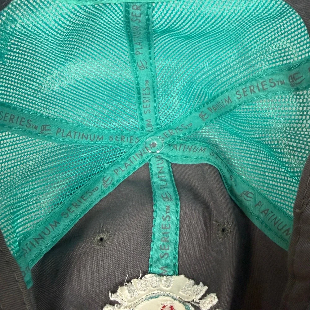 Alan Jackson Signed Gone Country Trucker Hat Grey Teal Outdoor Cap Tour Hat - Picture 7 of 9